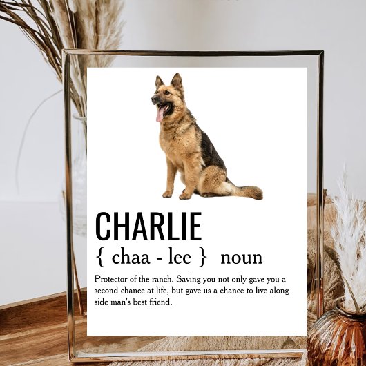 Poster Chien Noun Définition Chien Maman Papa Propriétair