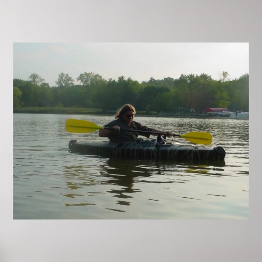 Poster Chien Paddler (Devant)