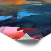 Poster Chien Papillon coloré Art (Coin)