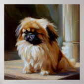 Poster Chien pekingese (Devant)