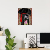 Poster Chien pirate du Labrador noir (Bureau à domicile)