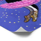 Poster Chien poilu de dents Boston Terrier Pink Tutu Crow (Coin)