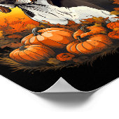Poster Chien Pompier Treeing Walker Coonhound Halloween (Coin)