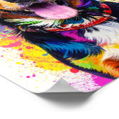 Poster Chien pop art (Coin)