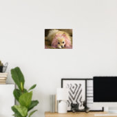 Poster chien princesse de fée avec couronne diamant (Bureau à domicile)