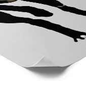 POSTER CHIEN RACE GREYHOY (Coin)