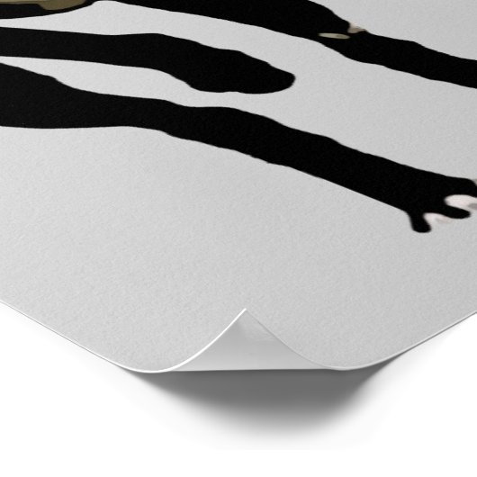 POSTER CHIEN RACE GREYHOY (Coin)