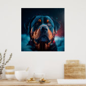 Poster chien rottweiler (Cuisine)