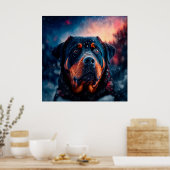 Poster chien rottweiler (Cuisine)