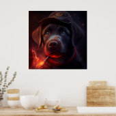 Poster Chien rouge (Cuisine)