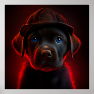 Poster Chien rouge