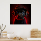 Poster Chien rouge (Cuisine)