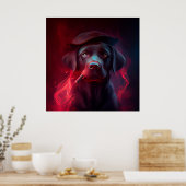 Poster Chien rouge (Cuisine)