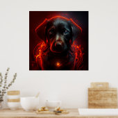 Poster Chien rouge (Cuisine)