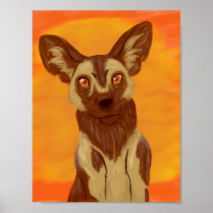 Poster Chien sauvage africain