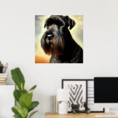 Poster Chien Schnauzer géant (Bureau à domicile)