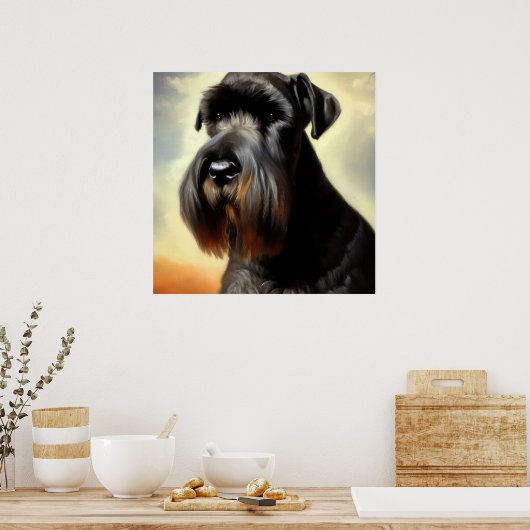 Poster Chien Schnauzer géant (Cuisine)
