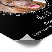 Poster Chien Signature Boire moderne Black Pet Mariage Ba (Coin)