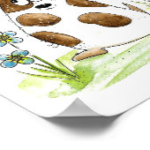 Poster Chien tacheté avec un oiseau (Coin)