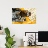 Poster Chien tacheté sur l'art de rouler en voiture Impri (Bureau à domicile)