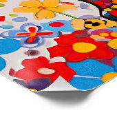 Poster Chien-taureaux et fleurs français 001 - Bijou sur (Coin)