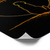 Poster Chien total éclipse solaire (Coin)