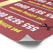 Poster Chien Walker Soins dignes de confiance Animaux de  (Coin)