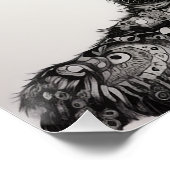 Poster Chien Zentangle (Coin)