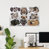 Poster Chiens (Bureau à domicile)