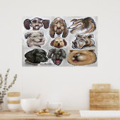 Poster Chiens (Cuisine)