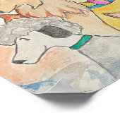 Poster Chiens Au Ciel (Coin)