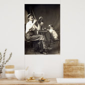 Poster Chiens buvant de bière 1905 (Cuisine)