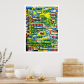 Poster "Chiens chauds NYC" par Urban59 Studio (Cuisine)