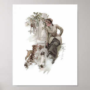 Poster Chiens & Chevaux