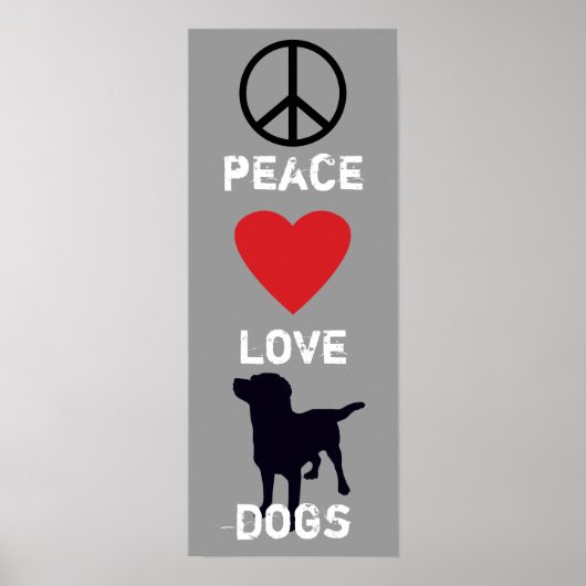 Poster Chiens d'amour pour la paix (Devant)