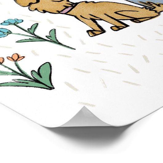 Poster Chiens dans le jardin III | Vous M'Avez Eu À Woof (Coin)