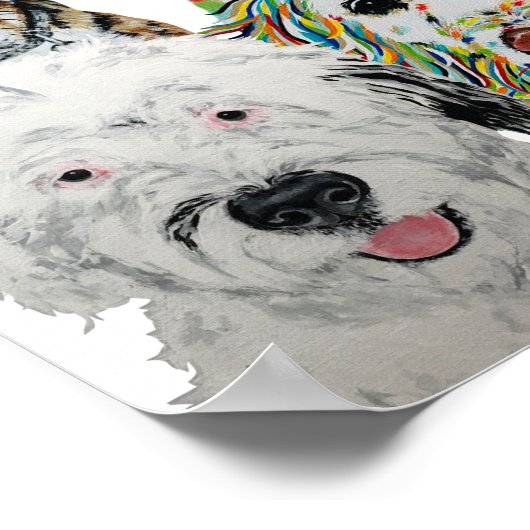 Poster Chiens d'art Imprimer (Coin)
