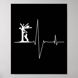 Poster Chiens de chasse au cocon Coonhound Heartbeat