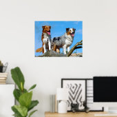 Poster Chiens de chiot australiens (Bureau à domicile)