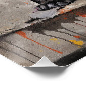 Poster Chiens de chiot français amical Bulldog 003 - Raim (Coin)