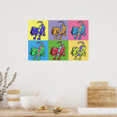 Poster Chiens de couleur (Cuisine)
