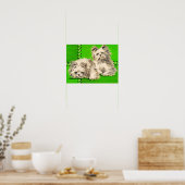 Poster chiens de couverture mignons (Cuisine)