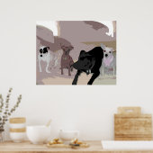 Poster Chiens de Hausmann (Cuisine)