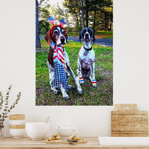 Poster Chiens de la fête patriotique