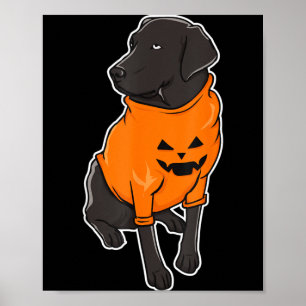 Poster Chiens de race Labrador noir Mutt chiot Halloween 