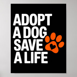 Poster Chiens de sauvetage d'animaux de sauvetage de vie