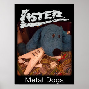 Poster Chiens en métal lister plakat