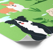 Poster Chiens Gribouillis (Coin)
