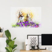 Poster Chiens jumeaux (Bureau à domicile)