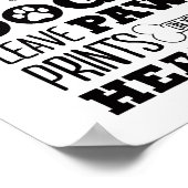 Poster Chiens Laisser des Empreintes de pattes sur votre  (Coin)